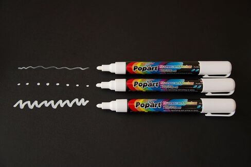 Ala Board Chalk Marker Fluorescent Dry Erase Extra Large Tip 15mm Colors (blue, purple, pink, white) 4 Pack in Saudi Arabia