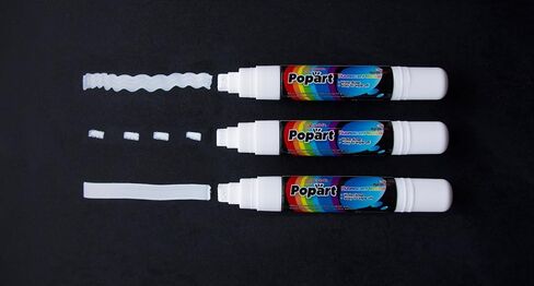 Ala Board Chalk Marker Fluorescent Dry Erase Extra Large Tip 15mm Colors (blue, purple, pink, white) 4 Pack in Saudi Arabia