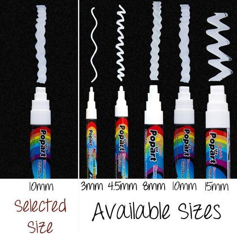 Ala Board Chalk Marker Fluorescent Dry Erase Extra Large Tip 15mm Colors (blue, purple, pink, white) 4 Pack in Saudi Arabia