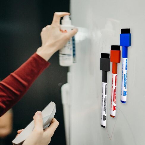 BAZIC Magnetic Dry Erase Marker, Fine Tip Assorted Colors, Whiteboard Pen Marcador, White Board Low Odor Markers, Office School Supplies (3/Pack), 1-Pack in Saudi Arabia