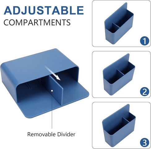 Magnetic Marker Holder, Magnetic Pen Holder/Pencil Cup, 2 Pack Marker Holder for Whiteboard & 4 Pack Magnetic Metal Clips, Magnet Dry Erase Holder/Basket/Organizer for Whiteboard, Refrigerator, Locker in Saudi Arabia