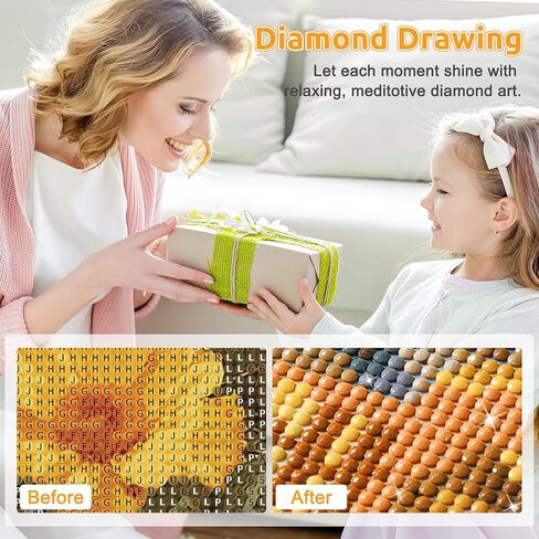 مجموعات الرسم الفني الماسي من EOBROMD، لوحات نقاط الماس الحفر الكامل للبالغين المبتدئين الدجاج DIY صورة الطلاء مع صور الماس جوهرة الفن لديكور المنزل جدار الفن 12x16 بوصة in Kuwait