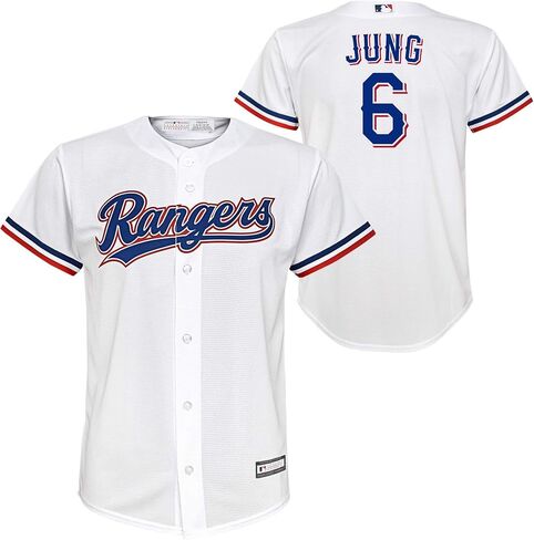 Outerstuff Josh Jung Texas Rangers MLB Kids Youth 8-20 White Home Player Jersey in Saudi Arabia