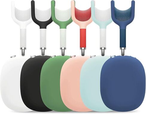 OETKER Compatible Airpods Max Case Cover, Soft Silicone 3 in 1 Anti-Scratch Ear Pad Case Cover/Ear Cups Cover/Headband Cover Accessories Protective Skin Case for Airpods Max Headphones,Black in Saudi Arabia