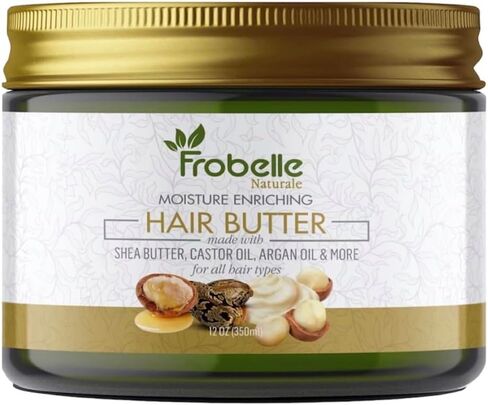 Moisture Enriching Hair Butter for Softer Moisturized Type 4 Natural Hair - For Shining & Radiant Hair, Softens Hair with Shea butter, Argan Oil, Rosemary in Saudi Arabia