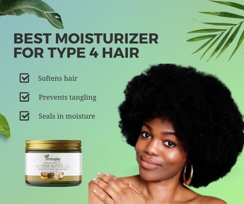 Moisture Enriching Hair Butter for Softer Moisturized Type 4 Natural Hair - For Shining & Radiant Hair, Softens Hair with Shea butter, Argan Oil, Rosemary in Saudi Arabia