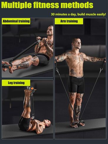 Pedal Resistance Band Set,Exercise Bands with Handles, Elastic Pull Rope for Waist,Arm,Leg Training, Multi Function Rope Equipment for Home Fitness in Saudi Arabia