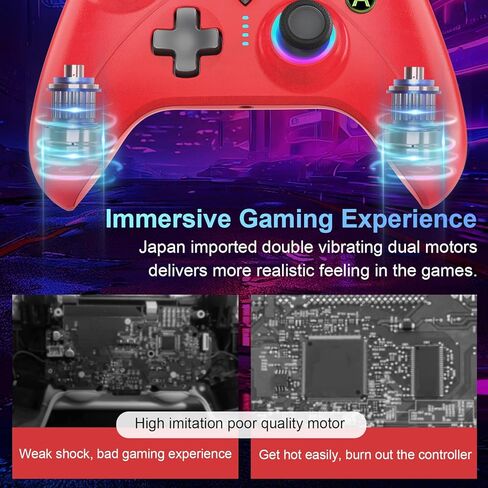 وحدة تحكم سلكية من OUBANG للتبديل/PS4/الكمبيوتر الشخصي، وحدات تحكم لوحة الألعاب Ymir2 Plug تعمل للتبديل/Switch Lite/Switch OLED/PS4/Steam/Windows عصا التحكم بتأثير قاعة الساحرة/الزناد، توربو ومجداف أحمر in Kuwait
