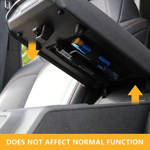 Center Console Organizer Storage Compatible with 2021 2022 2023 2024 Ford Bronco 2/4 Door Interior Accessories Armrest Tactical Webbing Molle Panel, 1 Pack Black in Saudi Arabia