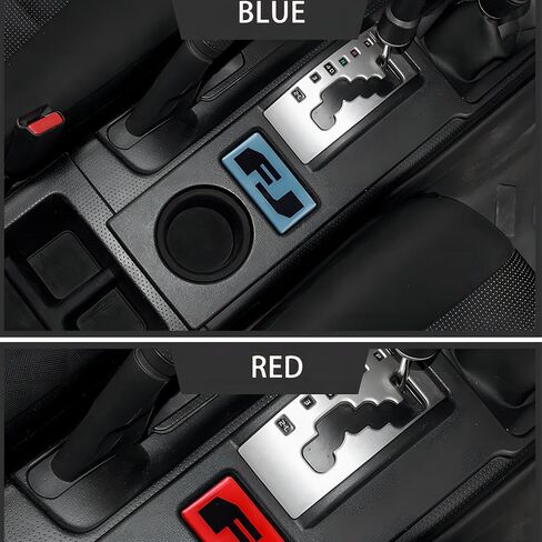 Car Interior Crystal Stickers for Toyota FJ Cruiser 2007-2023 Center Console Gear Shift Panel Cover Stickers Black FJ Logo Patch Interior Accessories in Saudi Arabia