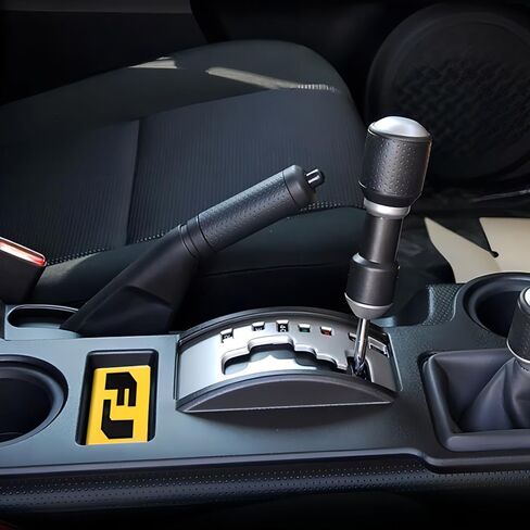 Car Interior Crystal Stickers for Toyota FJ Cruiser 2007-2023 Center Console Gear Shift Panel Cover Stickers Black FJ Logo Patch Interior Accessories in Saudi Arabia