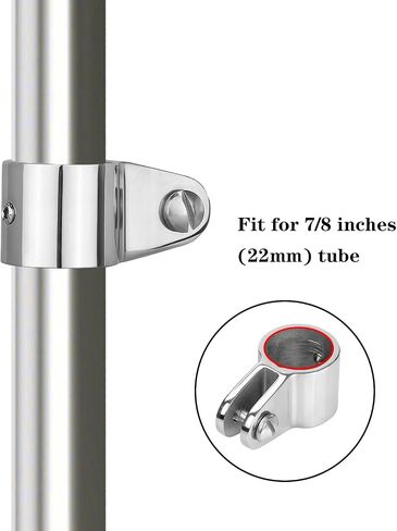Marine Bimini Top Jaw Slide 316 Stainless Steel Fit for 1 inch or 7/8 inch Round Tube, Heavy Duty, Boat Bimini Top Hardware(4-Pack) in Saudi Arabia