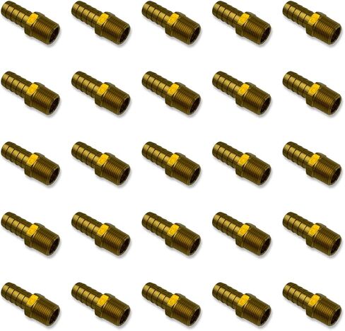 1/2" Hose ID to 3/8" Male BSP BSPT Straight Brass Fitting (Qty 01) in Kuwait