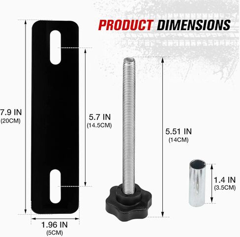 FieryRed Upgraded Traction Board Mount Pins, Anti-rust Recovery Board Mounting Kit Fit for All 4.72"~6.69"（12~17cm） Hole Spacing in Saudi Arabia