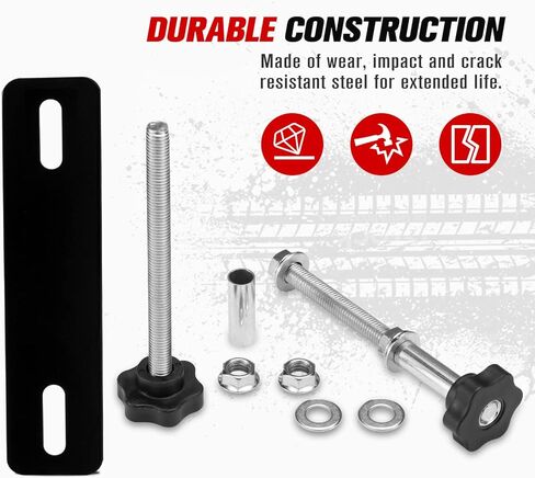 FieryRed Upgraded Traction Board Mount Pins, Anti-rust Recovery Board Mounting Kit Fit for All 4.72"~6.69"（12~17cm） Hole Spacing in Saudi Arabia