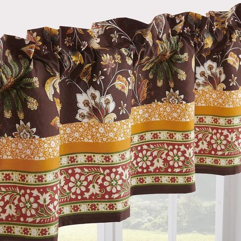 Greenland Home Barefoot Bungalow Audrey Bath Shower Curtain, Chocolate,72 x 72-inch in Saudi Arabia