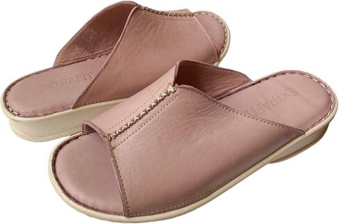 Luna Women's Comfortable, Leather Flat Walking Sandal with Extra Cushioned Soft Footbed in Saudi Arabia