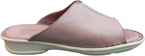Luna Women's Comfortable, Leather Flat Walking Sandal with Extra Cushioned Soft Footbed in Saudi Arabia