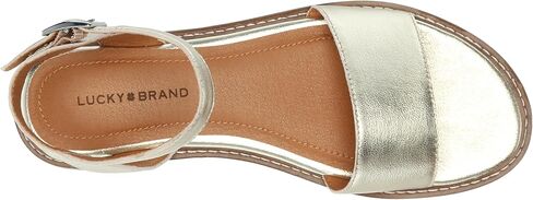 صندل كيمايا مسطح للسيدات من Lucky Brand، Platino، 8 in Saudi Arabia