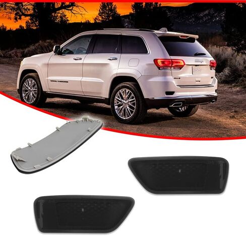 GTINTHEBOX Smoked Lens Rear Bumper Reflector Light Lamp Compatible with Jeep Grand Cherokee 2012-2018, Patriot 2013-2017, Compass 2011-2016,Dodge Journey 2012-2020, Pack of 2 in Saudi Arabia