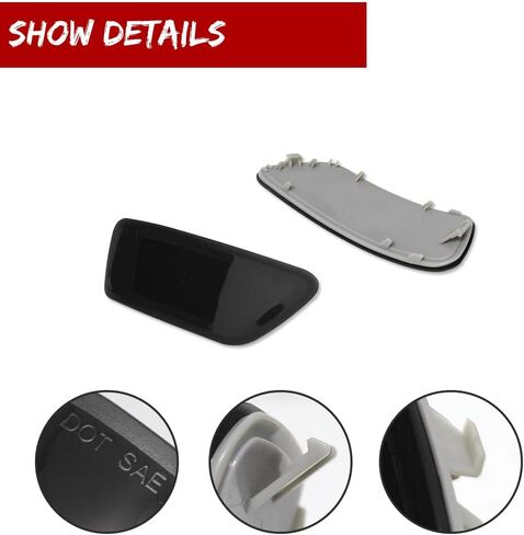 GTINTHEBOX Smoked Lens Rear Bumper Reflector Light Lamp Compatible with Jeep Grand Cherokee 2012-2018, Patriot 2013-2017, Compass 2011-2016,Dodge Journey 2012-2020, Pack of 2 in Saudi Arabia