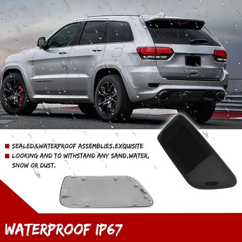 GTINTHEBOX Smoked Lens Rear Bumper Reflector Light Lamp Compatible with Jeep Grand Cherokee 2012-2018, Patriot 2013-2017, Compass 2011-2016,Dodge Journey 2012-2020, Pack of 2 in Saudi Arabia