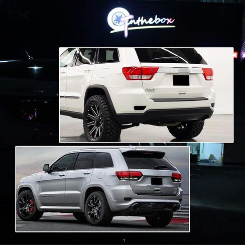 GTINTHEBOX Smoked Lens Rear Bumper Reflector Light Lamp Compatible with Jeep Grand Cherokee 2012-2018, Patriot 2013-2017, Compass 2011-2016,Dodge Journey 2012-2020, Pack of 2 in Saudi Arabia