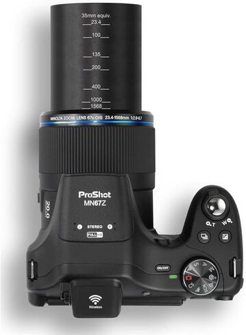 كاميرا Minolta MN67Z بدقة 20 ميجابكسل FHD Wi-Fi Bridge مع حزمة تكبير بصري 67x مع حافظة كاميرا، وبطاقة ذاكرة، وحامل ثلاثي القوائم، ومحفظة ذاكرة، ومجموعة تنظيف، وقارئ بطاقات، وحزمة برامج (حزمة ممتازة، أحمر) in Kuwait