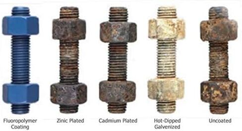 Lamons ROD.BLUE.3/4-10x8-3/4Inx5.2HH 3/4 بوصة - مقاس 10 خيوط، طول 8-3/4 بوصة، قضبان ملولبة مطلية بمادة PTFE باللون الأزرق B7، مع صواميل HH (5 قضبان، 10 صواميل) in Kuwait