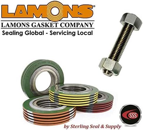 Lamons ROD.BLUE.3/4-10x8-3/4Inx5.2HH 3/4 بوصة - مقاس 10 خيوط، طول 8-3/4 بوصة، قضبان ملولبة مطلية بمادة PTFE باللون الأزرق B7، مع صواميل HH (5 قضبان، 10 صواميل) in Kuwait