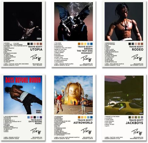LunarWhisper Kendrick Poster Lamar Music Album Signed Cover Canvas Poster Set of 4 for Living Room Bedroom Decoration Fans Pictures Gift Unframed8x12inch in Saudi Arabia