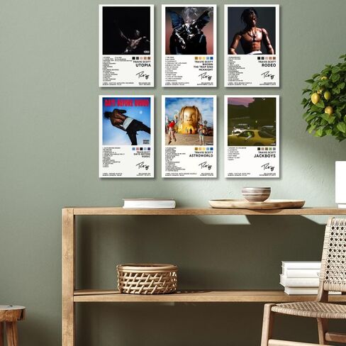 LunarWhisper Kendrick Poster Lamar Music Album Signed Cover Canvas Poster Set of 4 for Living Room Bedroom Decoration Fans Pictures Gift Unframed8x12inch in Saudi Arabia