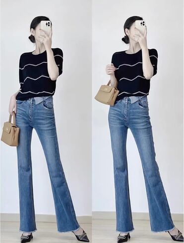 دوريس اند جاكي حقائب يد من الجلد الطبيعي بمقبض علوي للنساء حقيبة صغيرة محفظة كروس مع قفل رفرف in Kuwait