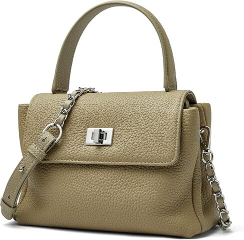 دوريس اند جاكي حقائب يد من الجلد الطبيعي بمقبض علوي للنساء حقيبة صغيرة محفظة كروس مع قفل رفرف in Kuwait