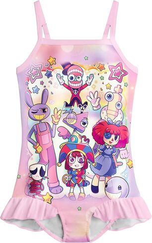 Toddler Girls One Piece Swimsuit Kids Cartoon Bathing Suit Summer Beach Swimwear in Saudi Arabia