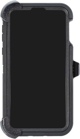حافظة WallSkiN لهاتف Galaxy S10e (5.8") شديدة التحمل لكامل الجسم من الدرجة العسكرية للحماية من السقوط | حافظة للرجال مع حزام بمشبك - أسود/أسود in Kuwait