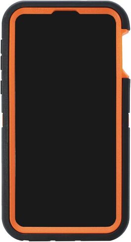 Case for Galaxy S10e (5.8") Heavy Duty Full Body Military Grade Drop Protection Carrying Cover Holder | Holster for Men Belt with Clip Stand – Camouflage/Orange in Saudi Arabia