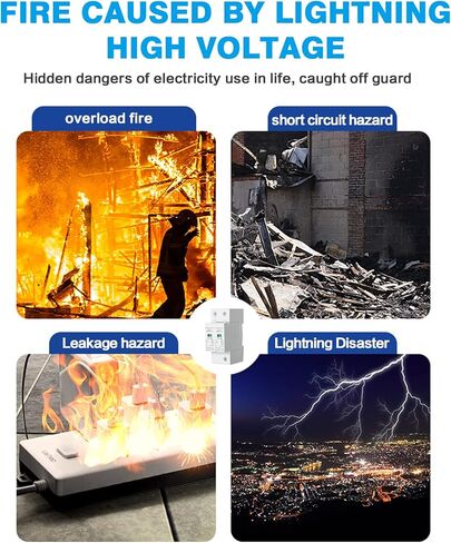 واقي التيار 40KA، استجابة سريعة 420 فولت تيار متردد 2P صواعق الجهد المنخفض للمنزل، حماية متينة in Kuwait