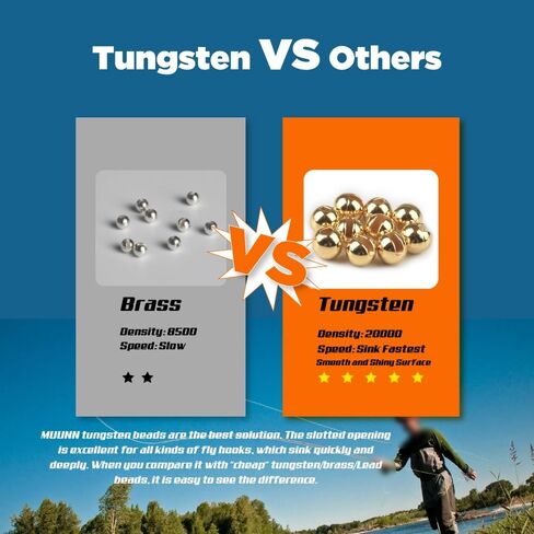 240pcs Tungsten Slotted Beads Assorment, 12 Colors Fly Tying Nymph Head Tungsten Beads Assorted with Tackle Box, 3.8mm in Saudi Arabia