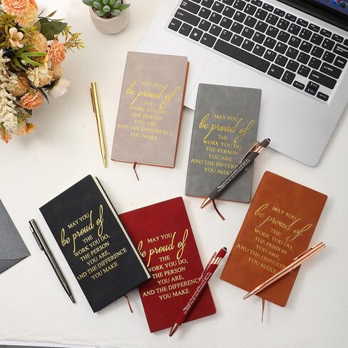 مجموعة من 10 دفاتر ملاحظات مع أقلام، هدايا تقدير الفريق بالجملة للموظفين والمعلمين والممرضات، أفضل هدايا ملهمة للفريق على الإطلاق لزملاء العمل (في وقت ما تنسى) in Kuwait