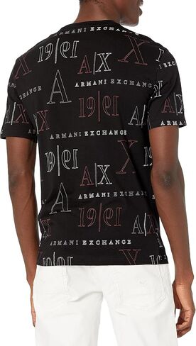 تي شيرت A｜X ARMANI EXCHANGE للرجال بأكمام قصيرة وشعار التراث 1991 in Saudi Arabia