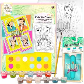 مجموعة هدايا SCREEN LEGENDS Golden Girls مجموعة طلاء Golden Girls - عبوتان من Golden Girls Merch Golden Girls طلاء حسب الرقم مع محفظة للهاتف المحمول Golden Girls | لصالح حفلة الفتيات الذهبية in Kuwait