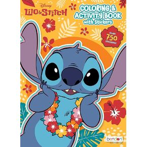 Disney Lilo and Stitch 24-Page Coloring and Activity Sticker Book with 750 Stickers 49285 Bendon