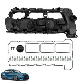 11127846359 غطاء صمام المحرك يناسب S55 BMW 3.0L L6، M2 2019-2021، M3 2015-2018، M4 2015-2020 مع حشية ومسامير استبدال # 11-12-7-846-359 in Saudi Arabia