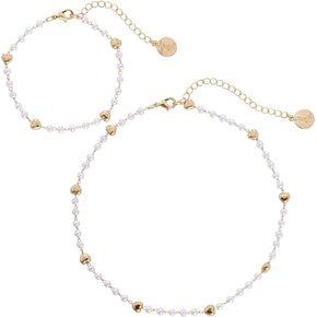 Coiris Daisy Choker Necklace Bracelet,Gold Chain Necklaces Jewelry Flower Jewelry Set for Women Girls