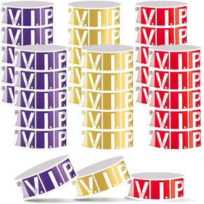ELANE 300 PCS VIP Bracelets for Events,VIP Wristbands,Paper Bracelets Wristbands for Events,Party Wristbands
