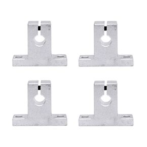 FKG SK8 Aluminum Linear Motion Rail Clamping Guide Support for 8mm Diameter Shaft, Set of 4
