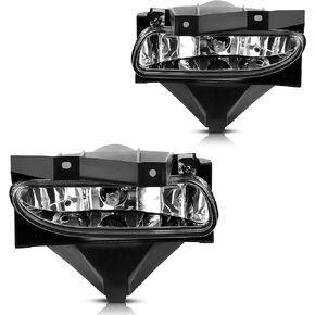 AUTOSAVER88 Fog Lights Compatible with Ford Mustang 99-04 1999 2000 2001 2002 2003 2004 Fog Light Replacement,with 880 12V 27W Halogen Bulbs(OE Style Clear Lens with Bulbs)