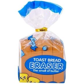 Brown Food Erasers,Toast Bread Eraser Stationery,Bread Shape,Pencil Eraser Sketching Tools, Mini Food Erasers，Food erasers for Student，Standard Pencil Erasers