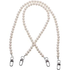 2pcs Pearl Waist Chain Womans Belts Vintage Purses for Women Punk Belt Womens Belt Bike Trousers Chain Accessory Chain for Jeans Chain for Pants Imitation Pearls Metal Accessories